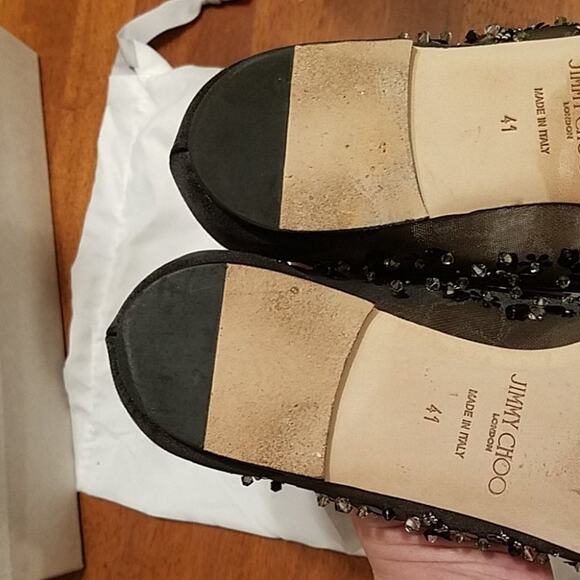JIMMY CHOO ROMY Embellished Flats 41/10.5 - Picture 12 of 12